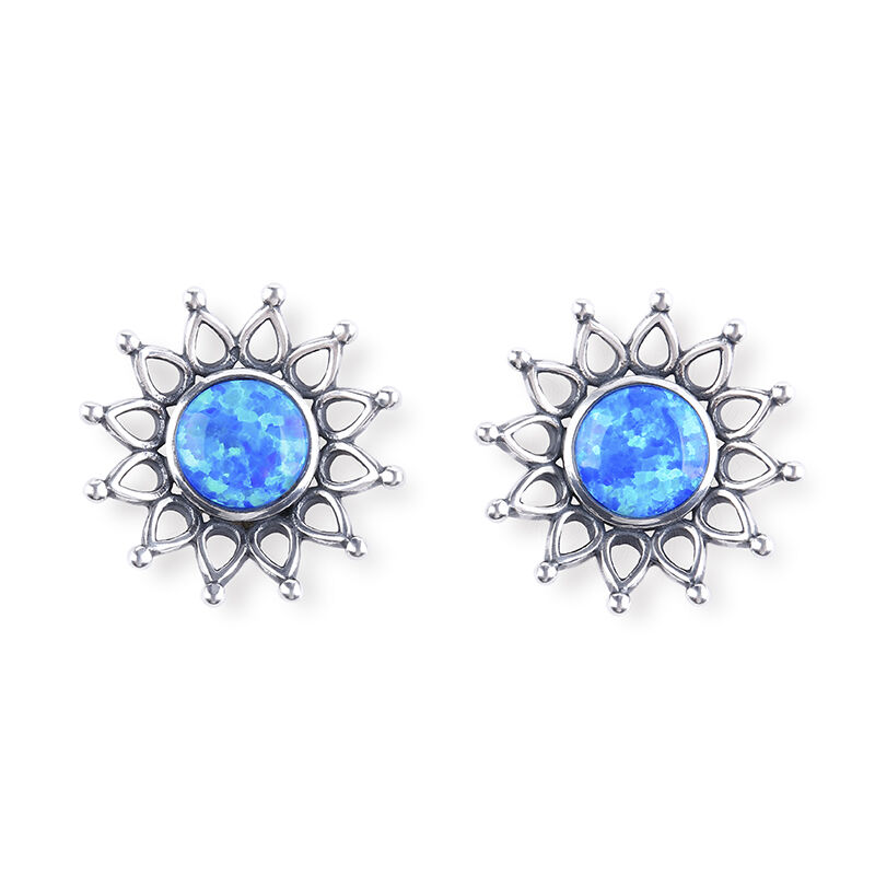 Sunflower Opal Stud Earrings