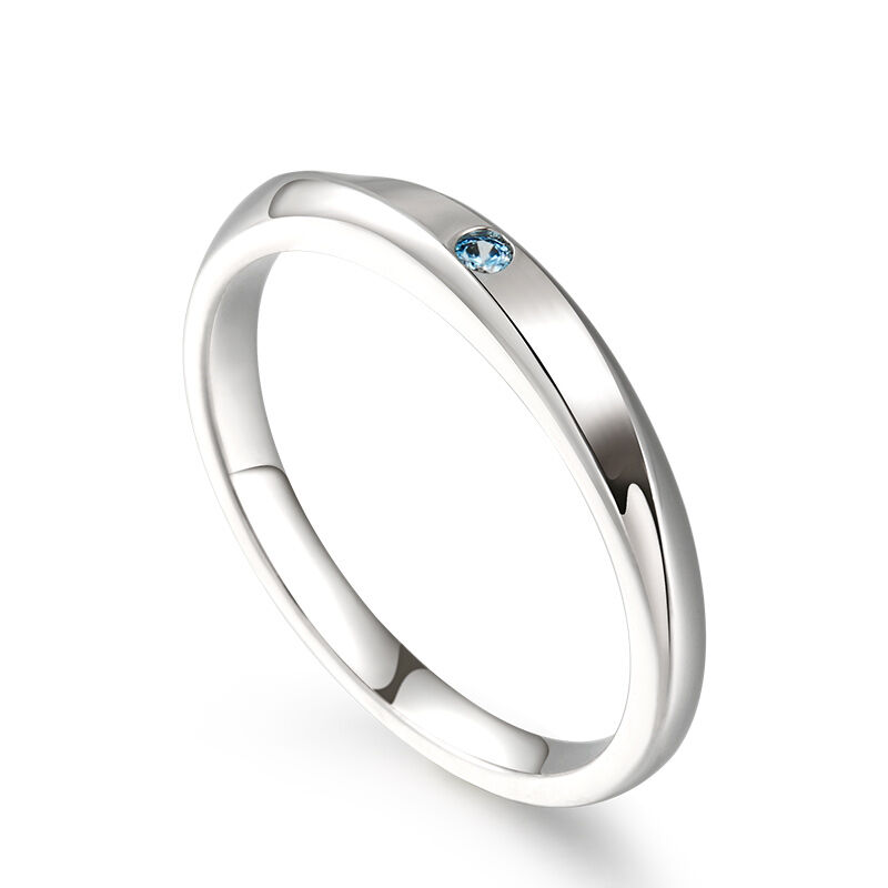 True Love is Forever" Sterling Silver Men's Band