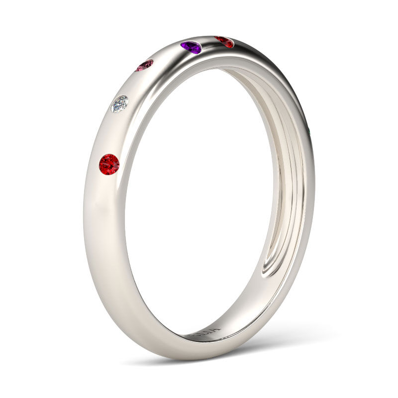 Multicolor Round Cut Women's Band