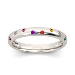 Multicolor Round Cut Women's Band