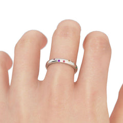 Multicolor Round Cut Women's Band