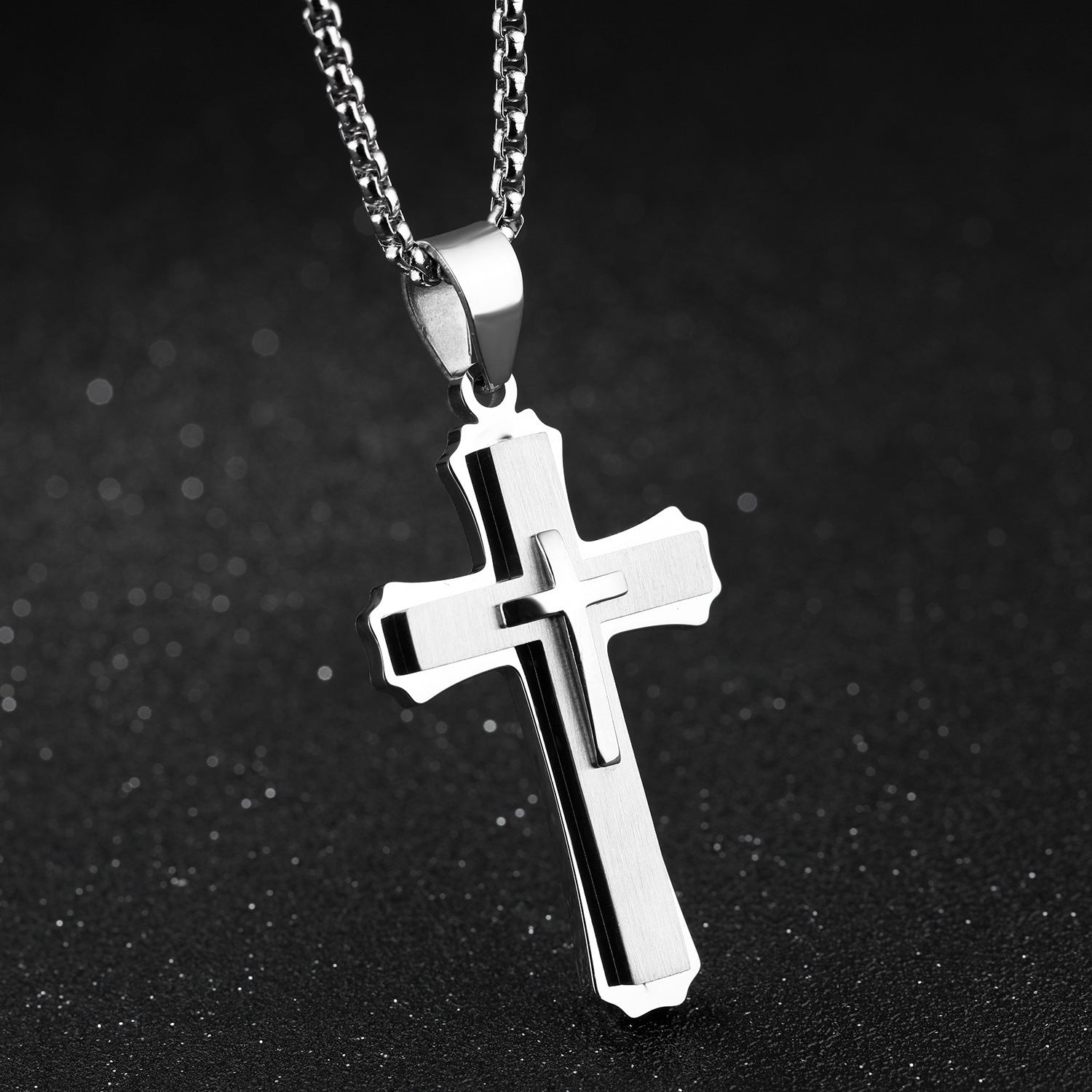 Stainless Steel Cross Necklace Pendant