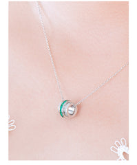 women's ring emerald pendant necklace