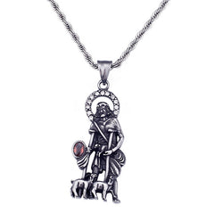 Stainless steel creative shepherd old man pendant