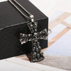 Vintage Stainless Steel Cross Pendant