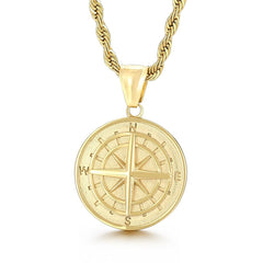 Compass compass hip hop pendant necklace jewelry accessories men and women necklace