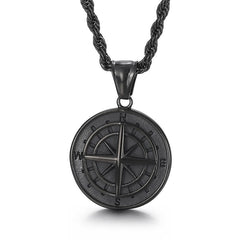 Compass compass hip hop pendant necklace jewelry accessories men and women necklace