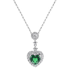 Wizard of Oz heart-shaped necklace with diamonds