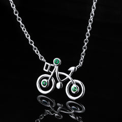 Very cute bicycle necklace pendant