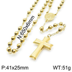 Ins style simple and fashionable variety of crosses with retro titanium steel necklaces women's jewelry