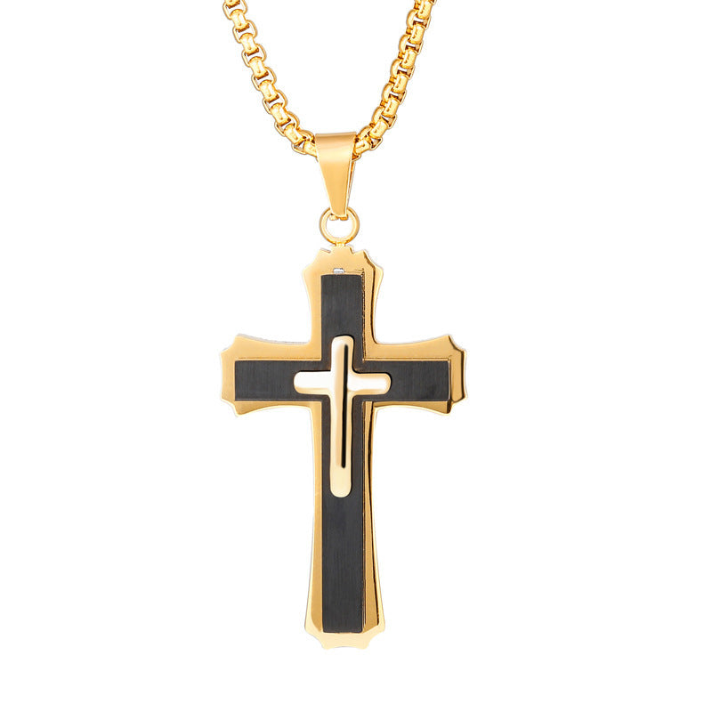 Stainless Steel Cross Necklace Pendant