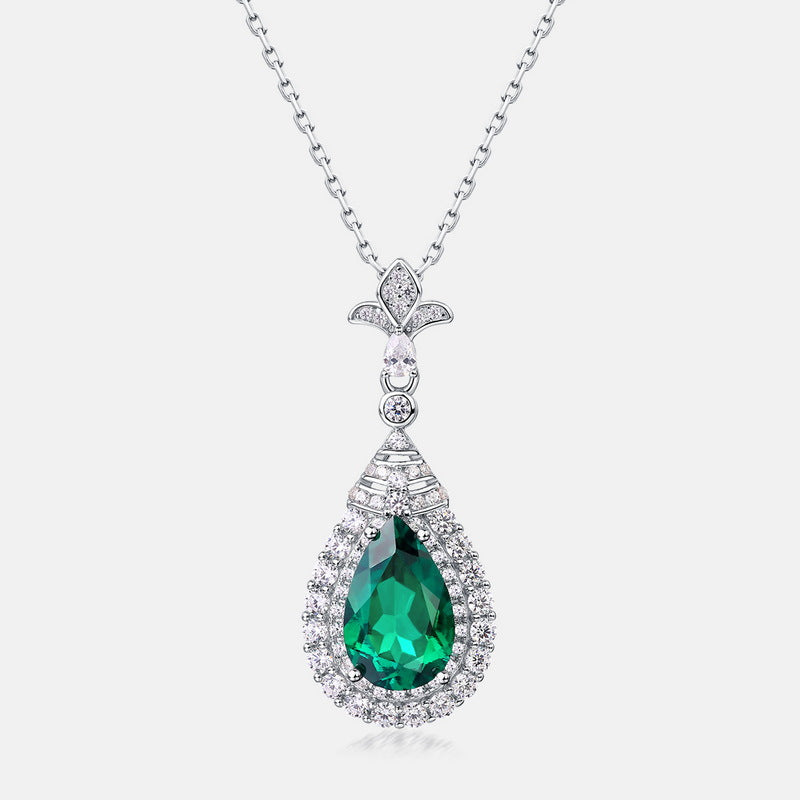 Reverie Full Diamond Gemstone Drop Shape Chain