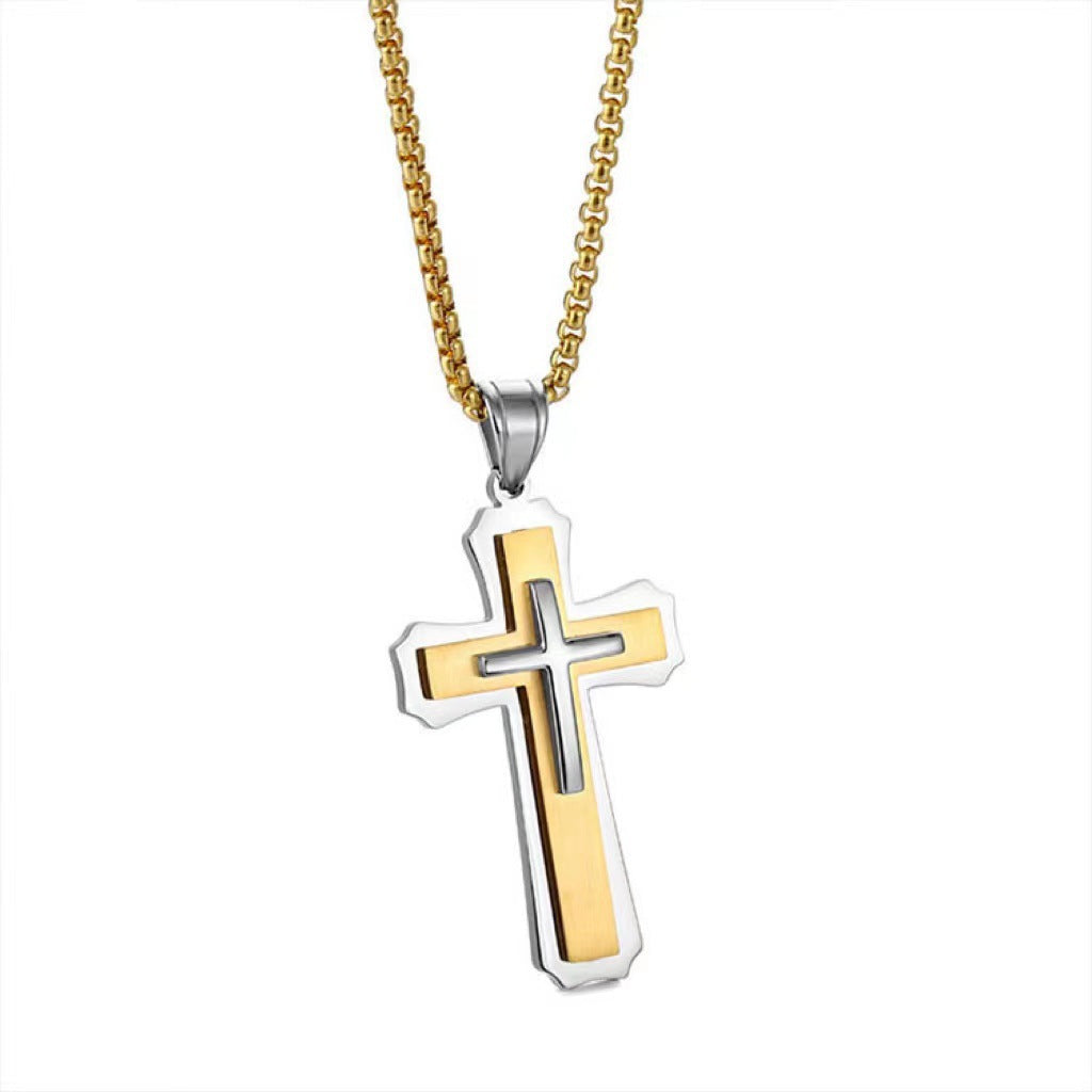 Stainless Steel Cross Necklace Pendant