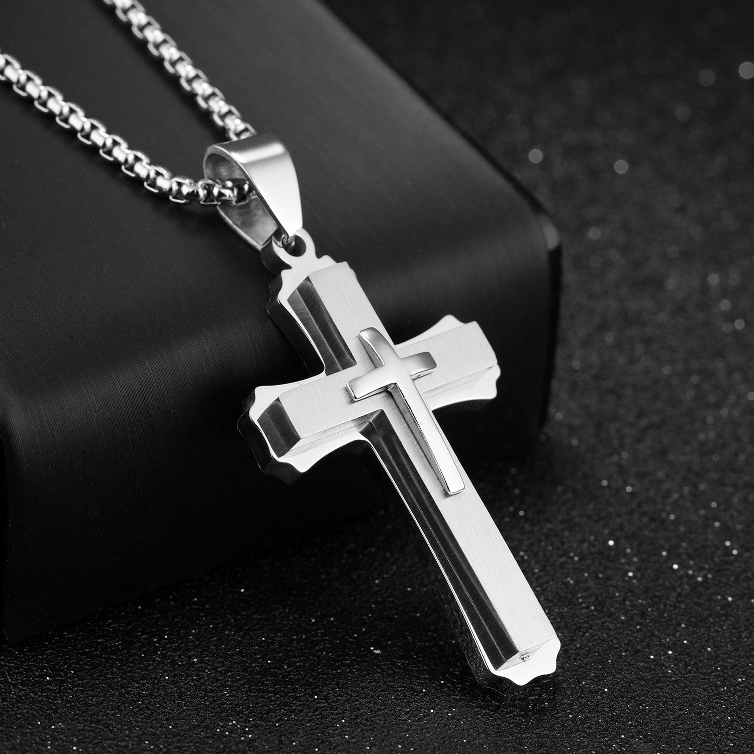 Stainless Steel Cross Necklace Pendant