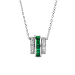 women's ring emerald pendant necklace