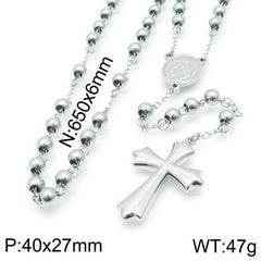 Ins style simple and fashionable variety of crosses with retro titanium steel necklaces women's jewelry