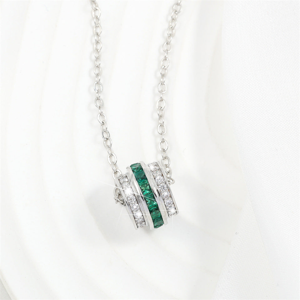 women's ring emerald pendant necklace