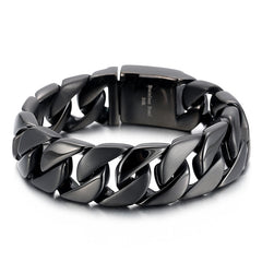 Fashionable, simple and elegant men's titanium steel braceletPersonalized Engraved Stainless Steel Cuff Bracelet Handmade Leather Beaded Bracelet