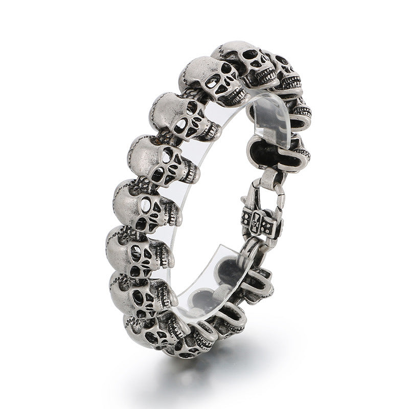 Personalized skull titanium steel bracelet creative stainless steel bracelet