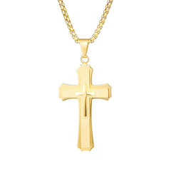 Stainless Steel Cross Necklace Pendant