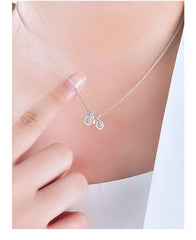 Very cute bicycle necklace pendant