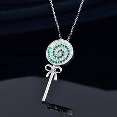 Lollipop necklace for women S925 silver