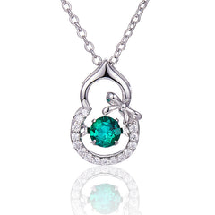 S925 silver gourd pendant clavicle chain