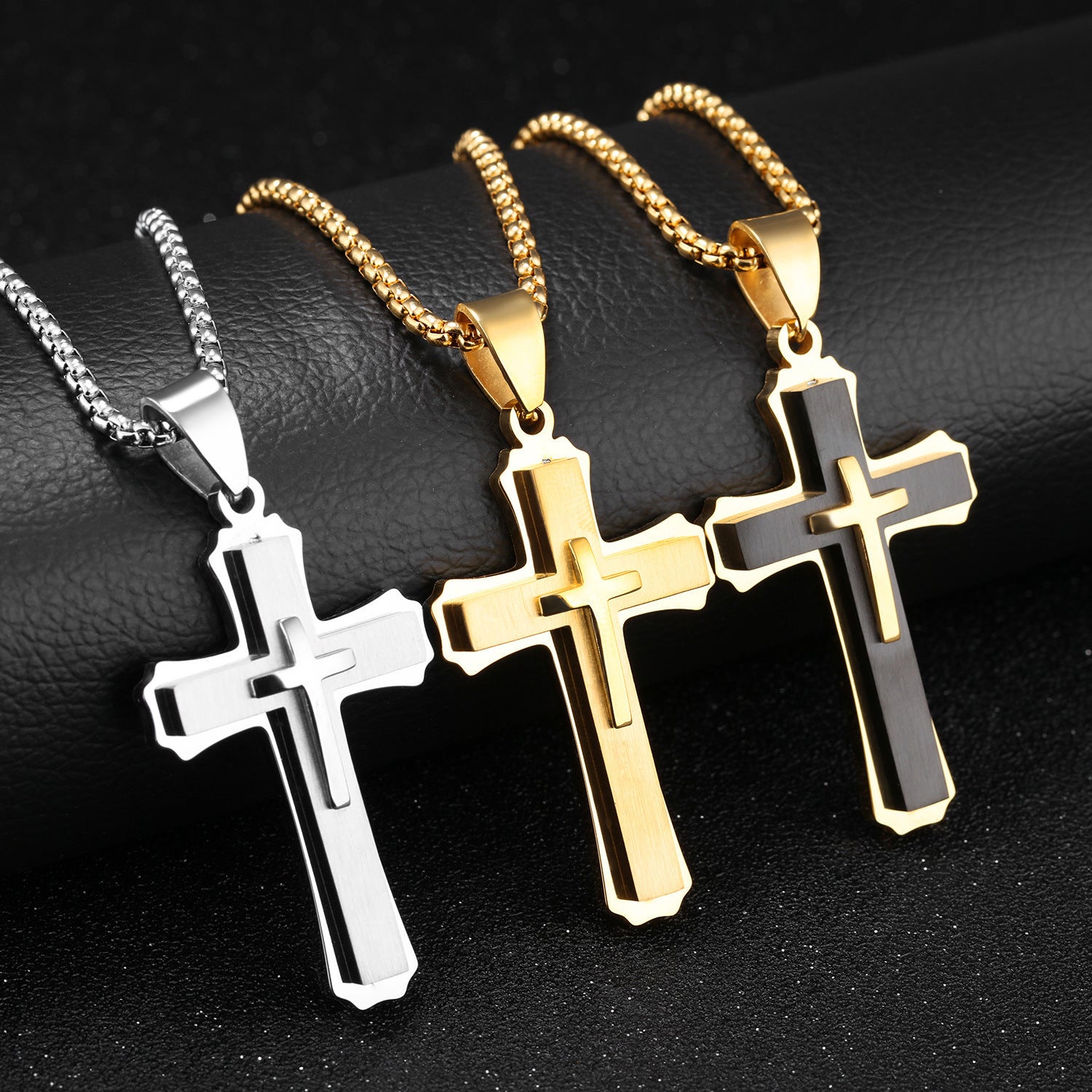 Stainless Steel Cross Necklace Pendant