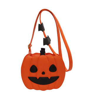 Halloween Funny Pumpkin Bag 2023 NewStyle Fashion Contrast Color Creative Stitching Trendy Shoulder Female Bag Cartoon Messenger Bag